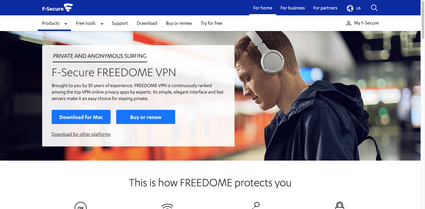 F-Secure Freedome-screenshot